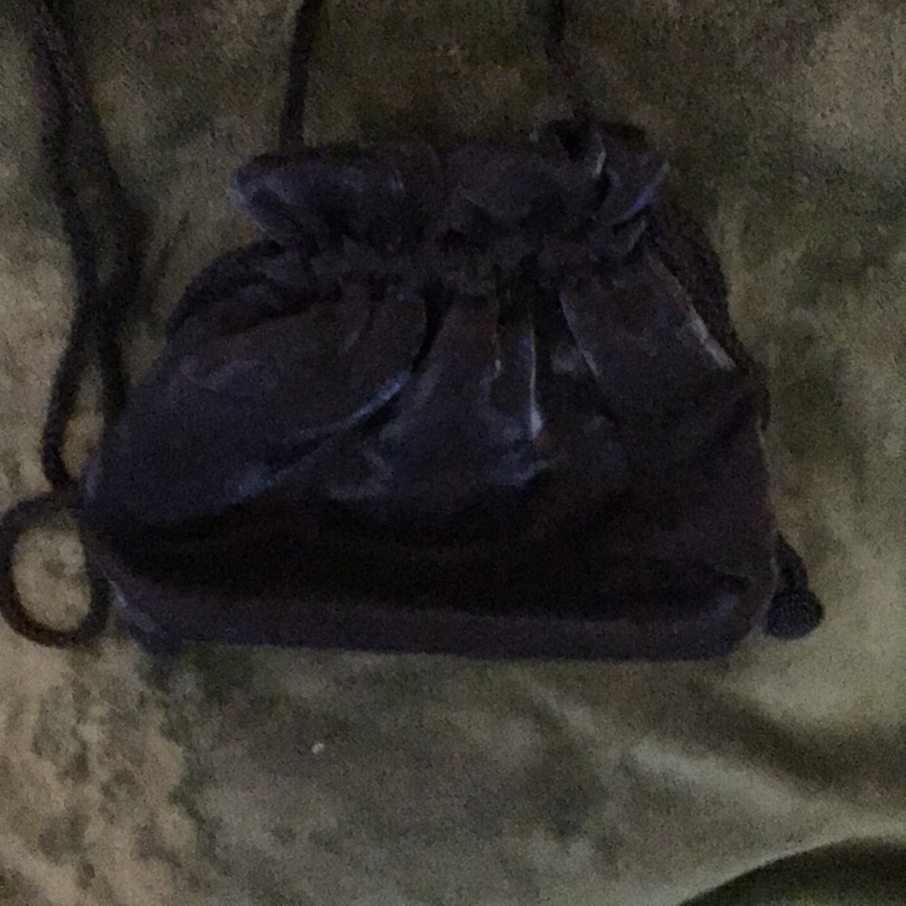 Drawstring Shimmery Handbag - Picture 2 of 3